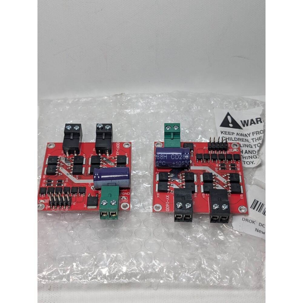 XY-160D Dual DC Motor Driver Module Set of 2 7A 160W PWM Boards